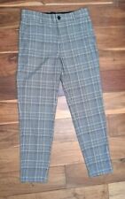 Bershka Mens Pants Eur 36 USA 29 Grey Plaid