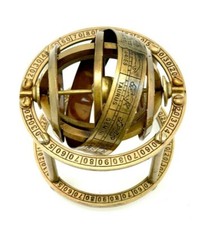 Brass Antique Finish Armillary
