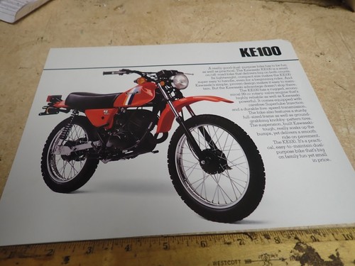 Kawasaki ke100 dealer sales - kawasaki,