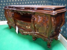 BESPOKE Any Colour / Size Baroque Chatelet® hand carved mahogany wood TV Cabinet