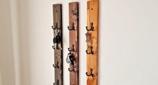 Rustic Handmade Key Hooks Rail