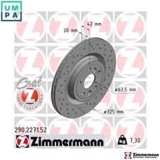 2x BRAKE DISC 290.2271.52 FOR