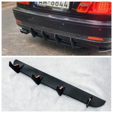 Rear Bumper diffuser addon with ribs / fins For BMW E46 SE Cabrio Coupe 2D