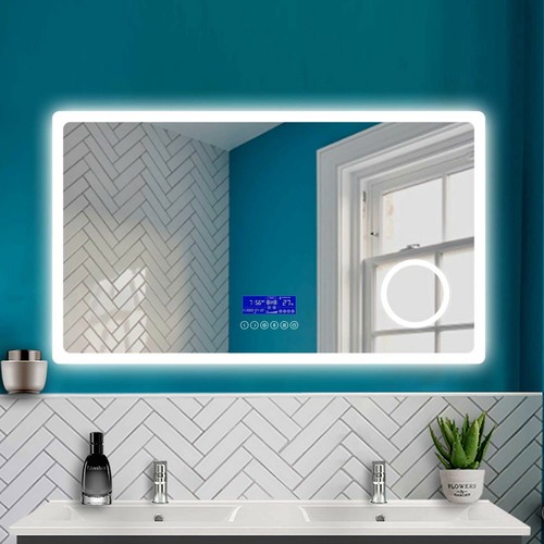 Led bathroom mirror - bathroom, with