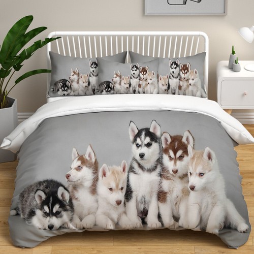 Siberian husky baby dog duvet - husky,