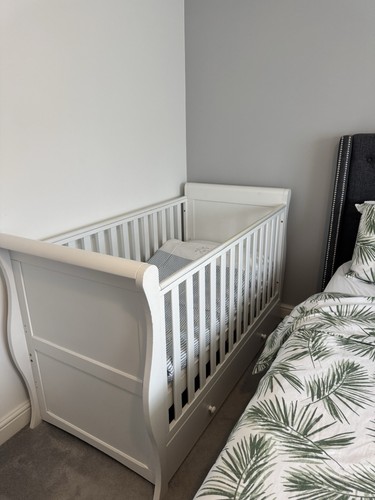 Used john lewis sleigh cot - lewis,