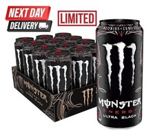 Monster Energy Drinks Ultra Black (pack of 12) Can 500ml