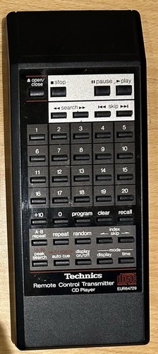 Technics remote eur64729 - technics, cd