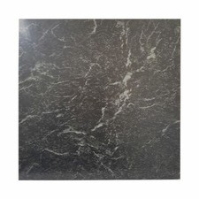 Floor Tiles Self Adhesive Vinyl Flooring Kitchen Bathroom Black Marble Effect