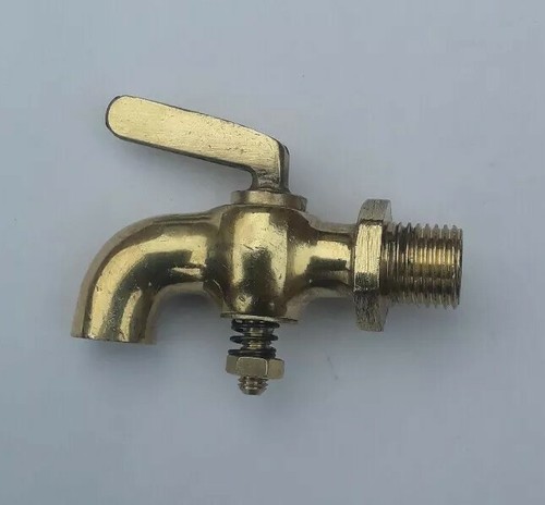 New brass water drain tap - new,