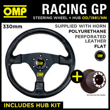 OMP RACING GP 330mm STEERING WHEEL & HUB fits PEUGEOT 106 RALLYE A-BAG (PAS) 96-