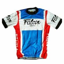 Mens team Falcon Cycling Jersey Bicycle Jersey Cycling Shirt Cycling Tops Retro