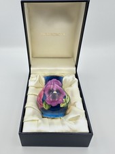 Moorcroft Enamels Pansy Pansies Flower Miniature Squat Vase by Rachel Bishop Box