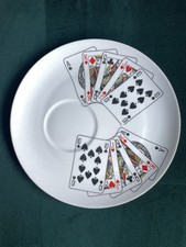 Queens Cut For Coffee Tennis Set Plate 8” Cup Saucer Bone China Elizabethan