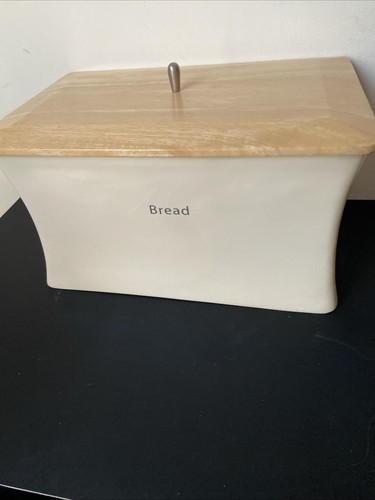 Large cream ceramic bread - large,