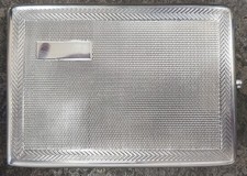 Antique Stirling Silver Cigarette Case | Deakin & Francis Ltd, 1917, Birmingham