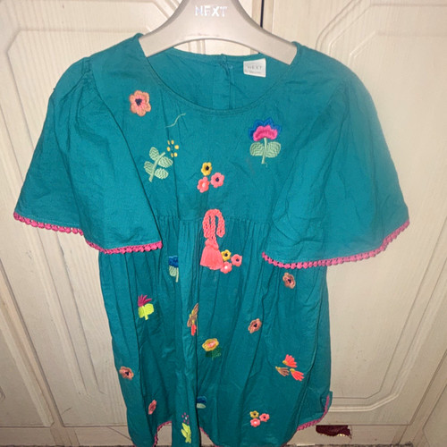 Next girls teal floral - next,