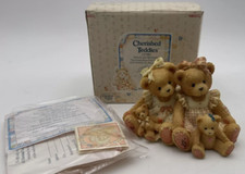 Cherished Teddies 127981 - "Allison And Alexandria" Girls Holding Toy Bears 