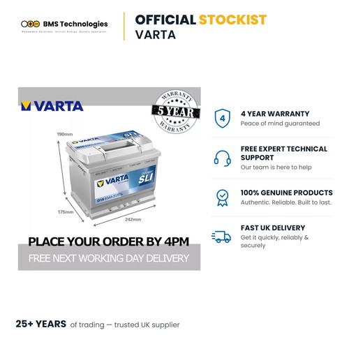 D15 car battery - 12v, varta