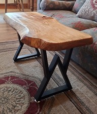 Unique Wooden Coffee Table .Indoor/Outdoor Patio Table. Garden Table