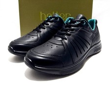 Hotter Shoes Size 7 UK New Boxed Black Leather Comfort "Antonia" Walking