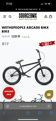 Wethepeople bmx bike blue - wethepeople, used