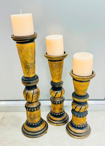 Pillar candle holder set 3 - candle,