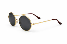 Gold Frame 5cm Black Lenses