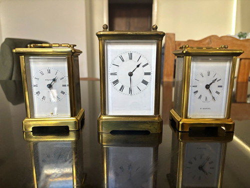 Brass carriage 8 day - 3,