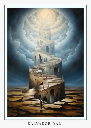 Large size salvador dali - large,