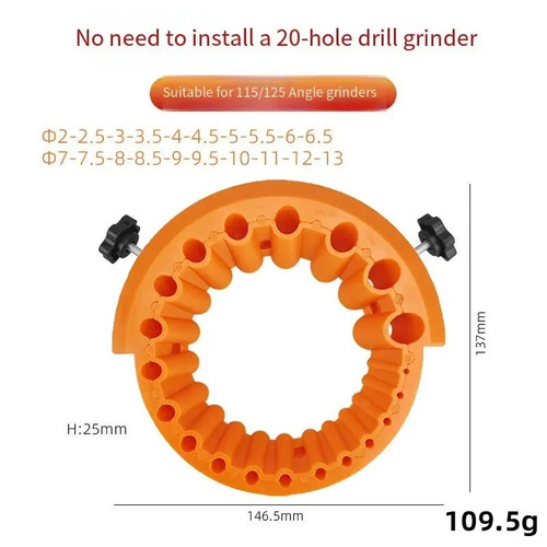 Angle grinder drill bit - angle,