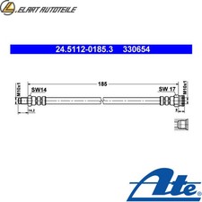 BRAKE HOSE 24.5112-0185.3 FOR