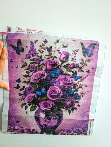 Diamond painting kit purple - painting,