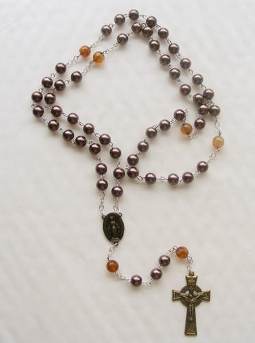 Handcrafted catholic rosary - handcrafted,