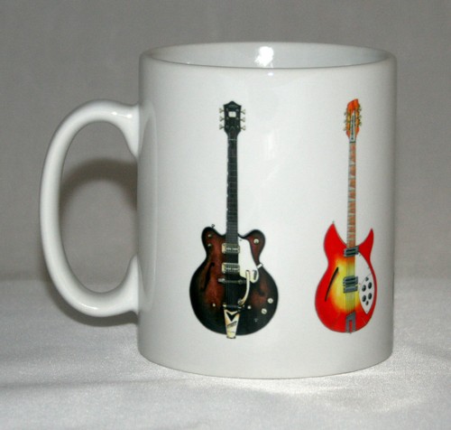 Guitar mug the beatles - mug.,