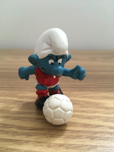 Vintage smurf football player - vintage,