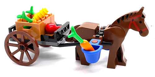 Lego horse cart western - &,