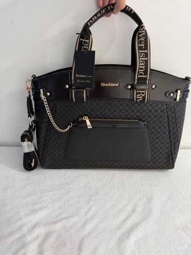 River island black embossed - island,