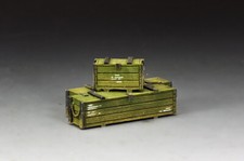 figures - King & Country - VN185 Wooden Ammunition & Weapons Crates - Olive