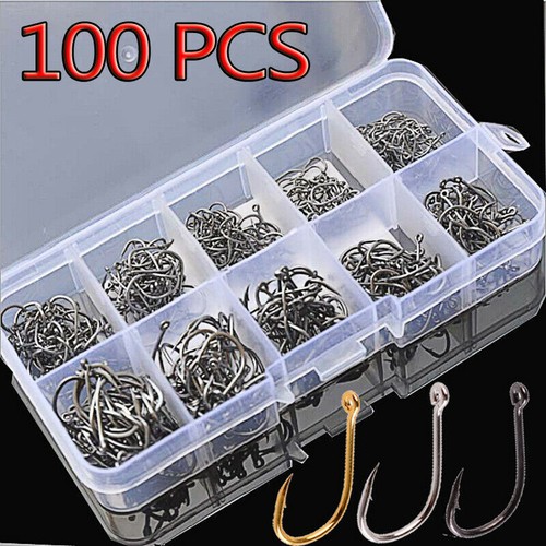 100 fishing hooks hook - fishing, mix