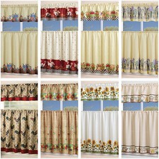 Piece kitchen curtain with - kitchen,