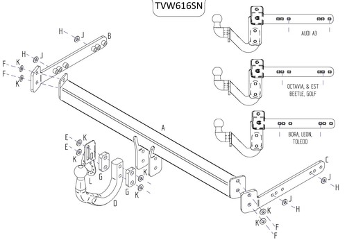 Towtrust swan neck automotive - towtrust,