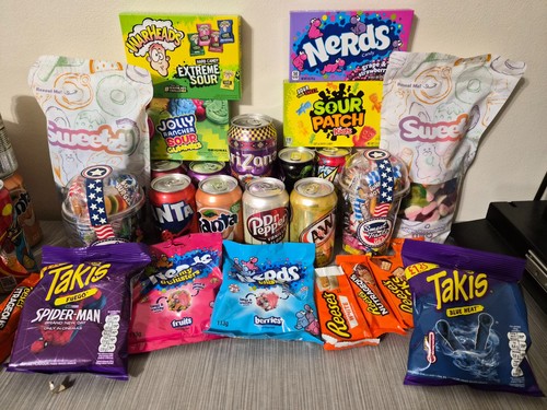 American sweets mystery - sweets, box