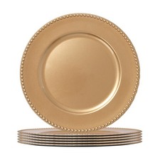 6x Round Charger Plates 33cm