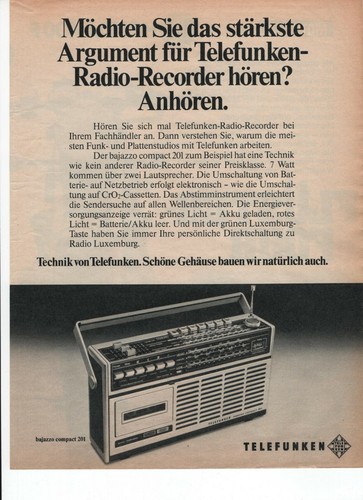 Telefunken bajazzo compact - telefunken, 201