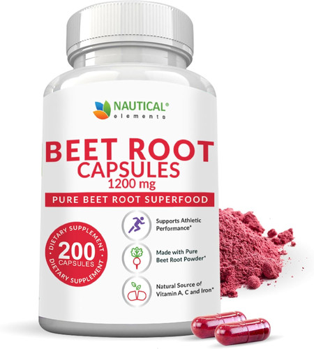Beet root capsules 1200mg - root,