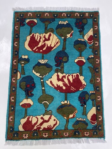 85x61 afghan war rug - afghan,