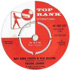 Hear It! Freddie Cannon - Way Down Yonder In New Orleans/Fractured JAR247 VG