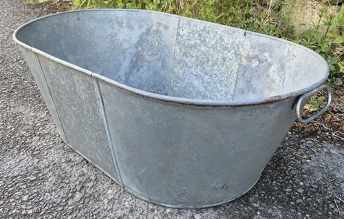 Oval galvanised twin - galvanised,