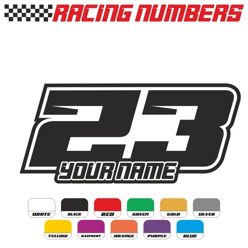 Custom race numbers name - custom,